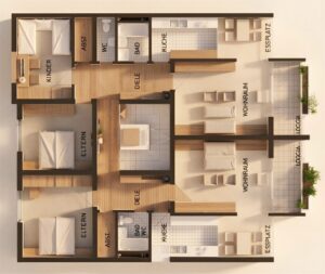 Grundriss - (KI generiert)