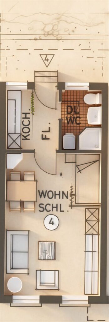 Grundriss WHG 4 1 OG - (KI generiert)