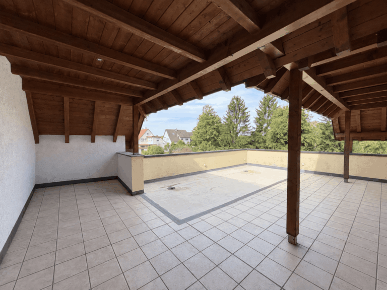 Überdachung Dachterrasse