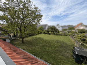 Gartenansicht von der Dachterrasse
